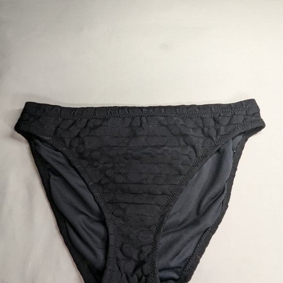 Anne Cole Black Bikini  Textured Panties Size L - Picture 8 of 8